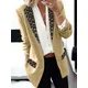 Petit manteau imprimé léopard à manches longues pour femmes robe de banquet veste respirante
