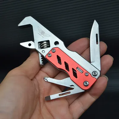Mini pince à clé couteau pliant Portable combinaison de Camping en plein air outil d'urgence pour