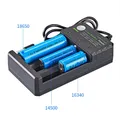 Chargeur intelligent de batterie au lithium charge indépendante USB 3 emplacements 18650 V 4.2