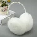 Cache-oreilles en peluche de lapin japonais pour filles douces cache-oreilles en perles mode