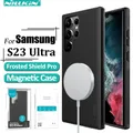 NILLKIN-Coque Ultra Magnétique pour Samsung Galaxy S23 / S23 + Étui de Protection Arrière en TPU