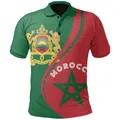 T-shirt unisexe de remise en forme polo marocain génération 3D imprimé intégral Harajuku