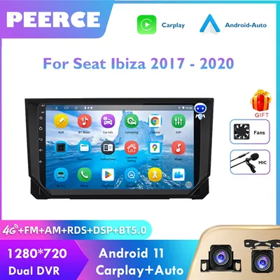 Autoradio pour Seat Ibiza 128-2017 8 Go + 2020 Go Android Auto CarPlay Stéréo Navigation GPS