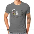 T-shirt Lucky Luke à col rond pour homme streetwear vintage avec motif de dessin animé