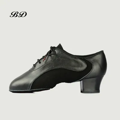 Chaussures de danse latine en cuir véritable pour hommes salle de Rh moderne JAZZ professionnel