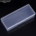Boîte de rangement rectangulaire en plastique Transparent boîte de rangement vide pour Nail Art