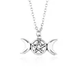 Colliers et pendentifs en forme de pentagramme pour femmes pendentif en forme d'étoile ou de lune