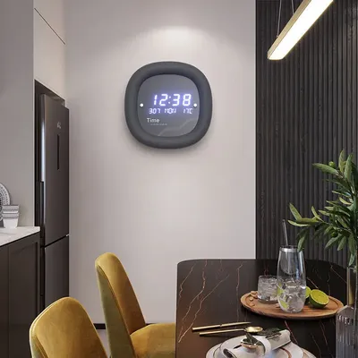 Horloge murale électronique simple pour la maison affichage de la température de la date moderne