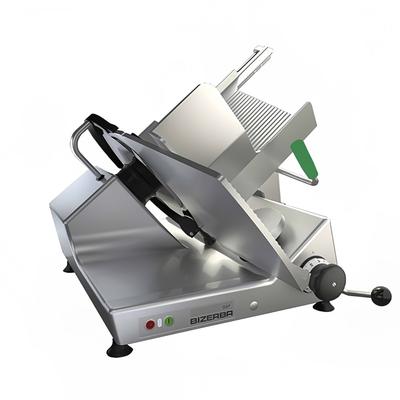 Bizerba USA GSPHI150 Manual Gravity Feed Meat Commercial Slicer w/ 13" Blade, Safety Illuminated Dial, Aluminum, 1/2 hp, Red, 120 V