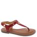 Tommy Hilfiger Bennia - Womens 7.5 Red Sandal Medium