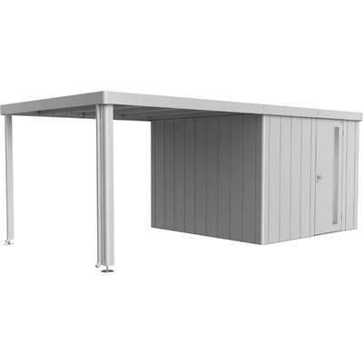 Biohort Seitendach Gerätehaus Neo silber-metallic, 2A-2D (235 cm)