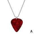 1pcs Guitar Picks-Bass Music Necklace/Earrings Guitar Plectrums Celluloid Pick for Music Lover Pendant Rock Punk Jewelry -0.46 0.71 0.96 1.2mm for Musician T8L7