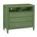 Birch Lane™ Deitrich 3 Drawer Dresser Wicker/Rattan in Green/Yellow | 38 H x 41 W x 20 D in | Wayfair 8075ADAD28C54822B02197D1E1959033