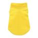 Dog Clothes Winter Autumn Warm Fleece Pet Vest Clothes for Small Medium Dogs Chihuahua Pug Pullover Hoodies Pet Dog Outfits Yellow XL