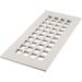 Reggio Register Square Aluminum Floor Grille without Mounting Holes Aluminum in Gray | 0.5 H x 6 W in | Wayfair G814-AWNH