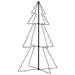 The Holiday Aisle® Christmas Cone Tree Artificial Xmas Tree w/ LEDs Christmas Lighting in White | 59.1 H in | Wayfair