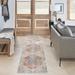 Gray/Orange 96 x 26 x 0.25 in Area Rug - Langley Street® Lagasse Machine Washable Persian Grey/Multi Area Rug | 96 H x 26 W x 0.25 D in | Wayfair