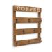 Red Barrel Studio® Coffee Mug Holder Real Pine Wood 17 X 13 Inch Rustic Wall Mounted Cup Organizer Hanging Rack w/ 8 Hangers For Kitchen, Home | Wayfair