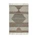 White 36 x 24 W in Area Rug - Hokku Designs Williamstown Striped Machine Woven Chenille Area Rug in Gray/Tan Chenille | 36 H x 24 W in | Wayfair