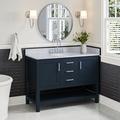 Winston Porter Padraigin 49" Single Bathroom Vanity Set Wood/Marble in Blue | 35 H x 49 W x 22 D in | Wayfair 52F3B08A6BC34691ADFFC9533C5AEDED