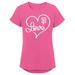 Girls Youth Pink San Francisco Giants Lovely T-Shirt