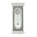 Wall Clock with Mirror Trim and Molded Design, Silver