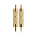 Professional RCA Male to Male RCA Coupler Adapter Converter Connector Gold Plated ()