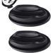 Plastic Moulded Front Wheel Rest for Turbo Trainer Bike Front Wheel Riser Block For Indoor Bicycle Training And Stationary Bike Trainer Standblack2pcs)