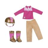 Glitter Girls by Battat - Ride & Shine Deluxe Equestrian Outfit - 14 Doll Clothes & Accessories For Girls Age 3 & Up - Childrens Toys Pink