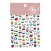 Graffiti Fun Nail Art Stickers Abstract Nail Decals Self-Adhesive Abstract Lady Face Rose Leaf Nail Design Manicure Tips Nail Decoration for Women Girls Kids