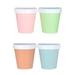 4pcs Ice Cream Cups with Lids Yogurt Containers Soup Cups Empty Cream Jars 200ml