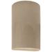 Ambiance 12 1/2"H Brown Crackle Cylinder LED Outdoor Sconce