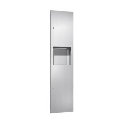 American Specialties, Inc. Simplicity 10-6467 Stainless Steel Recessed Paper Towel Dispenser with 4.2 Gallon Waste Receptacle