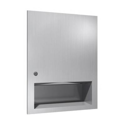 American Specialties, Inc. Simplicity 10-6457 Stainless Steel Recessed C-Fold / Multifold Paper Towel Dispenser