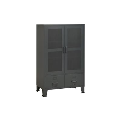 vidaXL Lagerschrank Industrial Anthrazit 70x40x115 cm Metall Image