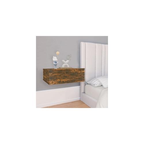 vidaXL Hängender Nachttisch Räuchereiche 40x30x15 cm Holzwerkstoff