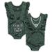 Girls Newborn & Infant Colosseum Green Michigan State Spartans Gidget Ruffle Bodysuit