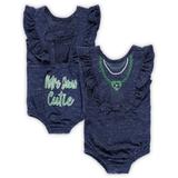 Girls Newborn & Infant Colosseum Navy Notre Dame Fighting Irish Gidget Ruffle Bodysuit