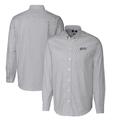 Men's Cutter & Buck Charcoal UCF Knights Citronaut Stretch Oxford Stripe Long Sleeve Button-Down Shirt