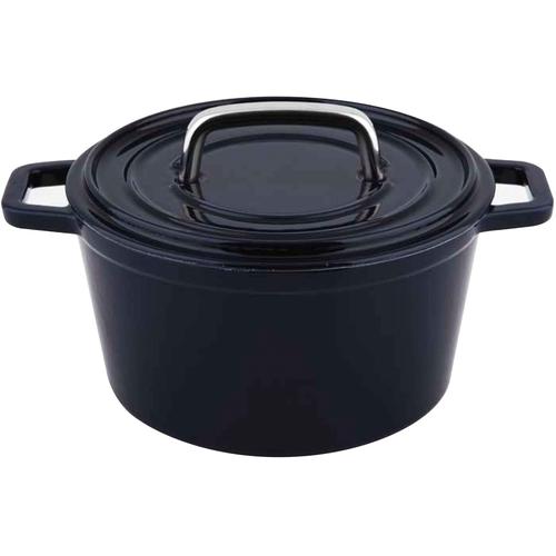 "Fleischtopf CARL SCHMIDT SOHN ""Alpen"" Töpfe Gr. Ø 20 cm, blau (dunkelblau) Fleischtöpfe Induktion"