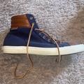 Polo By Ralph Lauren Shoes | Men’s Polo By Ralph Lauren Hi Top Sneakers, Size 10 | Color: Blue/Brown | Size: 10