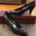 Gucci Shoes | Gucci Almond Point Gg Charm Leather Sz. 38.5 Shoe | Color: Black | Size: 38.5