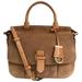 Michael Kors Bags | Michael Kors Romy Top Handle Saddle Suede Leather | Color: Brown/Tan | Size: W 11 1/2'' X H 10'' X D 3 1/2''