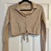 Free People Tops | Free People Crochet Long Sleeve Top | Color: Cream/Tan | Size: Xs