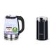 Emerio WK-119988 Glas Wasserkocher,1.7 Liter, 2200 Watt, Sieger Preis/Leistung Haus & Garten Test 02/2019, 1.7 liters, Schwarz, Silber & Bosch Hausgeräte TSM6A013B Kaffeemühle, Schwarz