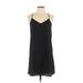 Forever 21 Casual Dress - A-Line V Neck Sleeveless: Black Print Dresses - Women's Size X-Small