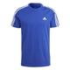 adidas, Essentials Single Jersey 3-Stripes, T-Shirt, Semi Lucid Blau/Weiß, S, Mann