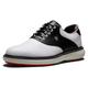 FootJoy Men's Fj Traditions Spikeless Golf Shoe, White Black Grey, 10 UK