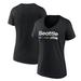 Women's Fanatics Branded Black Seattle Seahawks City Pride Team V-Neck T-Shirt