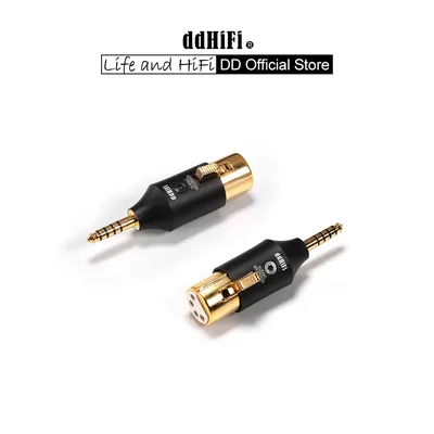 Adaptateur XLR 4 broches vers 4.4mm DD ddHiFi XLR44C équilibré adaptez les câbles d'écouteurs XLR 4